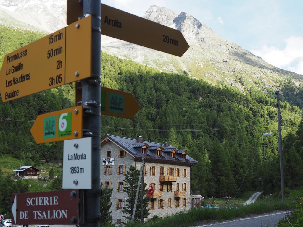 Hotel Aiguille De La Tza Arolla Esterno foto